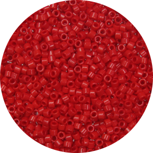 DB0723 - 11/0 Miyuki Delica Beads, Opaque Red