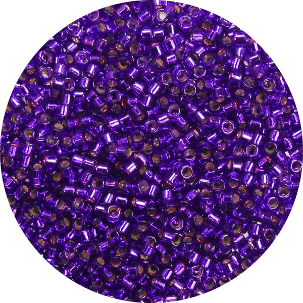 DB0610 - 11/0 Miyuki Delica Beads, Silver Lined Royal Purple*