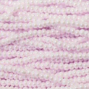 8/0 Czech Seed Bead, Opaque TRUE Pastel Pink Luster