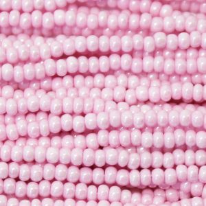 8/0 Czech Seed Bead, Opaque Lilac Tint** Luster