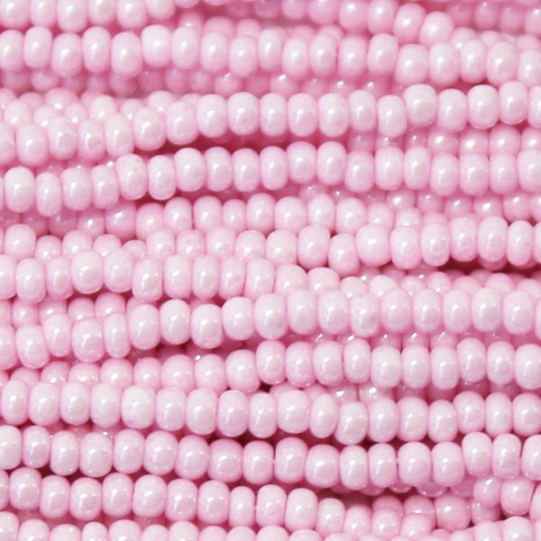 6/0 Czech Seed Bead, Opaque Lilac Tint** Luster