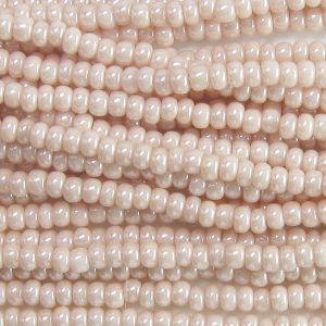 6/0 Czech Seed Bead, Opaque Tan Tint** Luster