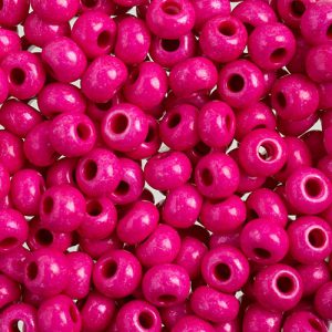 8/0 Czech Seed Bead, Opaque Terra Intensive Fuchsia**