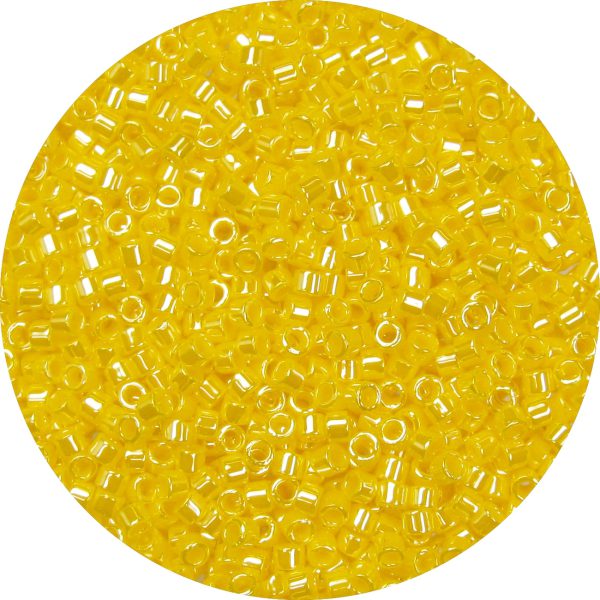 DB1562 - 11/0 Miyuki Delica Beads, Opaque Corn Yellow Luster