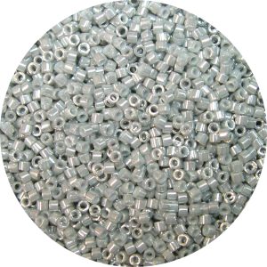 DB0252 - 11/0 Miyuki Delica Beads, Opaque Gold Luster Pale Grey