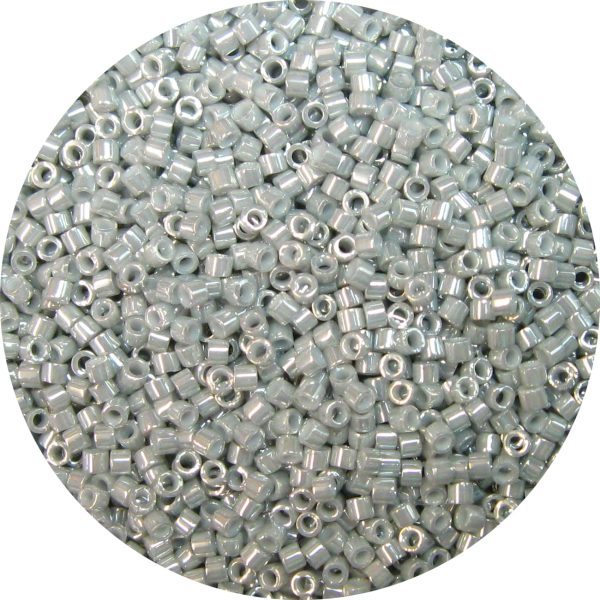 DB0252 - 11/0 Miyuki Delica Beads, Opaque Gold Luster Pale Grey