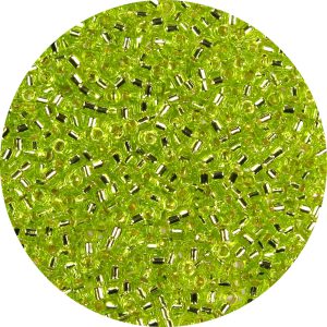 DB0147 - 11/0 Miyuki Delica Beads, Silver Lined Light Olivine