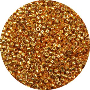 DB0410 - 11/0 Miyuki Delica Beads, Galvanized Metallic Gold*