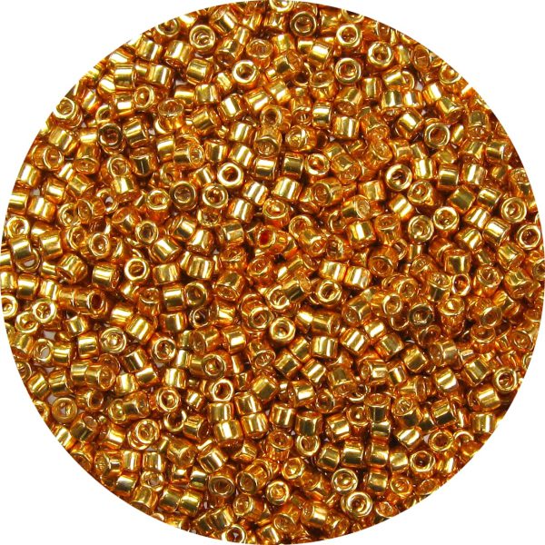 DB0410 - 11/0 Miyuki Delica Beads, Galvanized Metallic Gold*