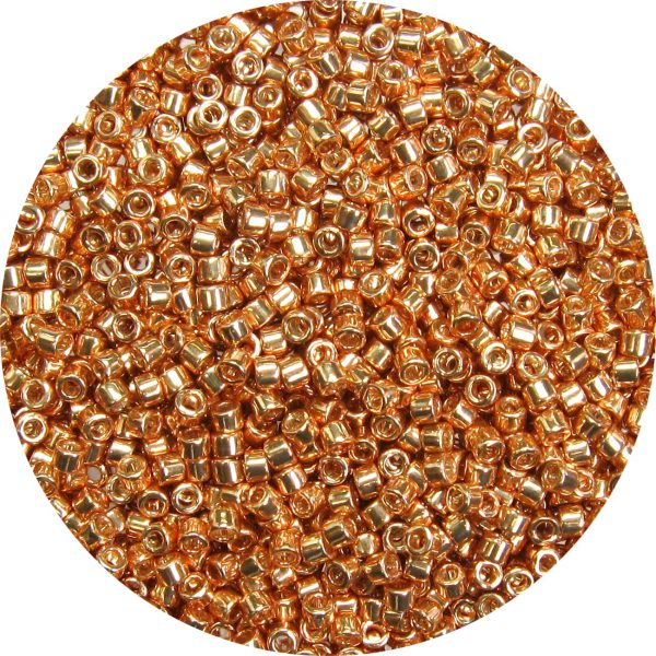 DB0411 - 11/0 Miyuki Delica Beads, Galvanized Metallic Rose Gold*