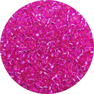 DB1340 - 11/0 Miyuki Delica Beads, Silver Lined Hot Fuchsia*