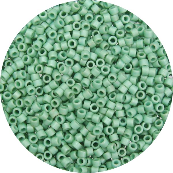 DB0374 - 11/0 Miyuki Delica Beads, Frosted Opaque Seafoam Luster