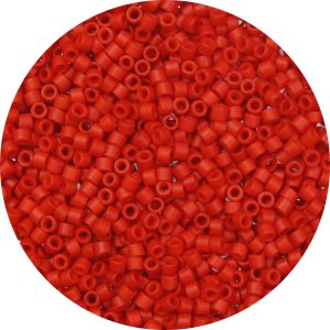DB0795 - 11/0 Miyuki Delica Beads, Frosted Opaque Chinese Red*