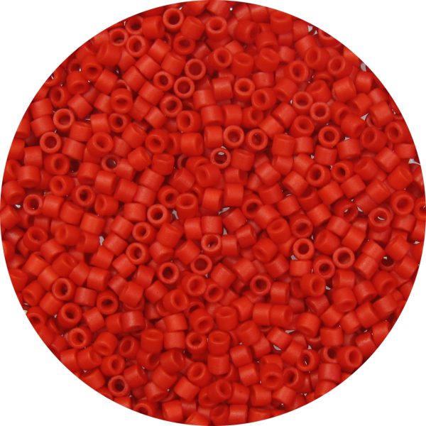 DB0795 - 11/0 Miyuki Delica Beads, Frosted Opaque Chinese Red*