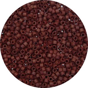 DB1584 - 11/0 Miyuki Delica Beads, Frosted Opaque Maroon
