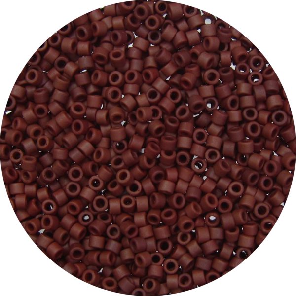 DB1584 - 11/0 Miyuki Delica Beads, Frosted Opaque Maroon