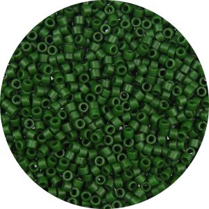 DB0797 - 11/0 Miyuki Delica Beads, Frosted Opaque Hunter Green*
