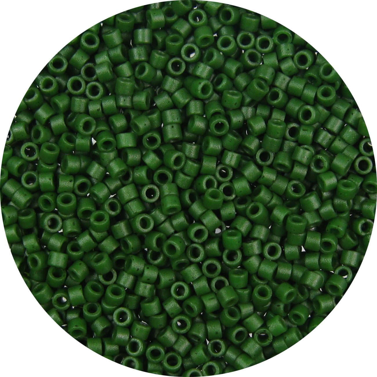 DB0797 – 11/0 Miyuki Delica Beads, Frosted Opaque Hunter Green