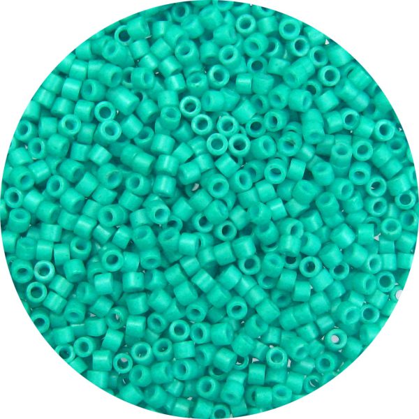DB0793 - 11/0 Miyuki Delica Beads, Frosted Opaque Prussian Turquoise*
