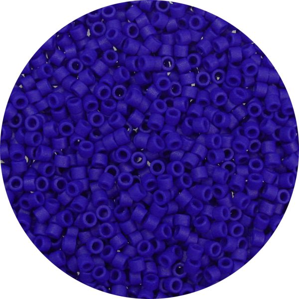 DB0756 - 11/0 Miyuki Delica Beads, Frosted Opaque Navy Blue