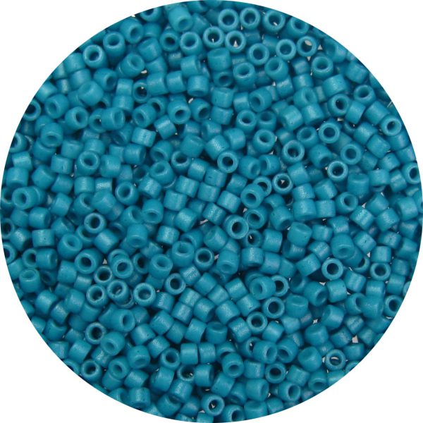 DB0798 - 11/0 Miyuki Delica Beads, Frosted Opaque Denim Blue*