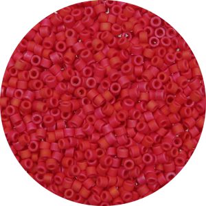 DB0362 - 11/0 Miyuki Delica Beads, Frosted Opaque Red AB