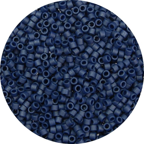 DB0377 - 11/0 Miyuki Delica Beads, Frosted Opaque Midnight Blue Luster