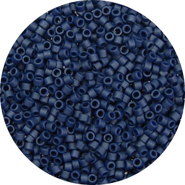 DB0377 - 11/0 Miyuki Delica Beads, Frosted Opaque Midnight Blue Luster