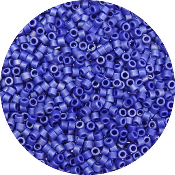 DB0361 - 11/0 Miyuki Delica Beads, Frosted Opaque Royal Blue Luster