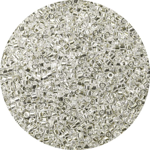 DB0551 - 11/0 Miyuki Delica Beads, Silver Electroplate over Glass