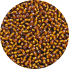 11-0 Two Tone Lined Brown-White Lined Japanese Seed Bead