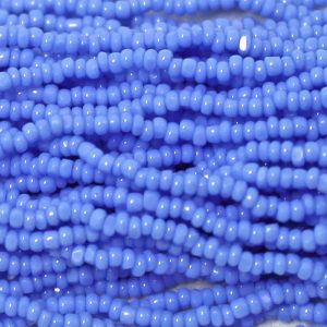 11/0 Czech Charlotte/True Cut Seed Bead, Opaque Light Sapphire Blue