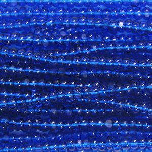 11/0 Czech Charlotte/True Cut Seed Bead, Transparent Capri Blue