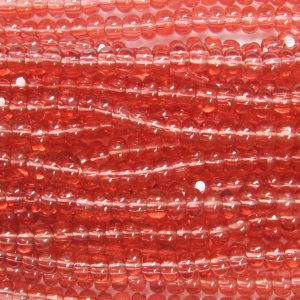 11/0 Czech Charlotte/True Cut Seed Bead, Transparent TRUE Rose