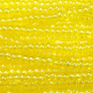 11/0 Czech Seed Bead, Transparent Citrine Luster