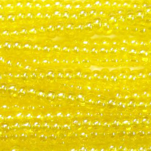 11/0 Czech Seed Bead, Transparent Citrine Luster