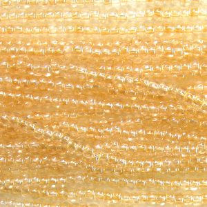 11/0 Czech Seed Bead, Transparent Champagne Glow