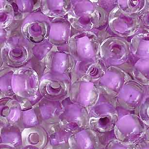 2/0 Czech Seed Bead, Terra Violet Lined Crystal