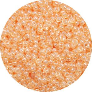 11/0 Japanese Seed Bead, Transparent Peach Luster