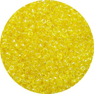 11/0 Japanese Seed Bead, Transparent Yellow Luster