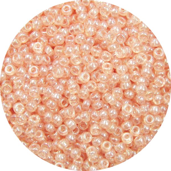 11/0 Japanese Seed Bead, Transparent Light Pink Luster