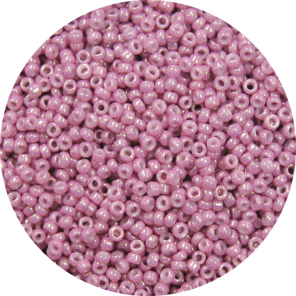 11/0 Japanese Seed Bead, Opaque Gold Luster Dusty Rose
