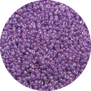 11/0 Japanese Seed Bead, Transparent Gold Luster Lilac