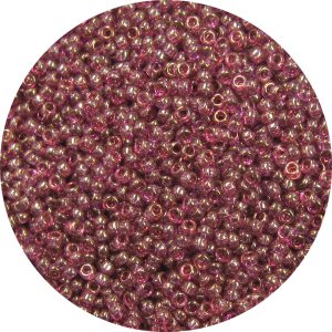 11/0 Japanese Seed Bead, Transparent Gold Luster Light Amethyst