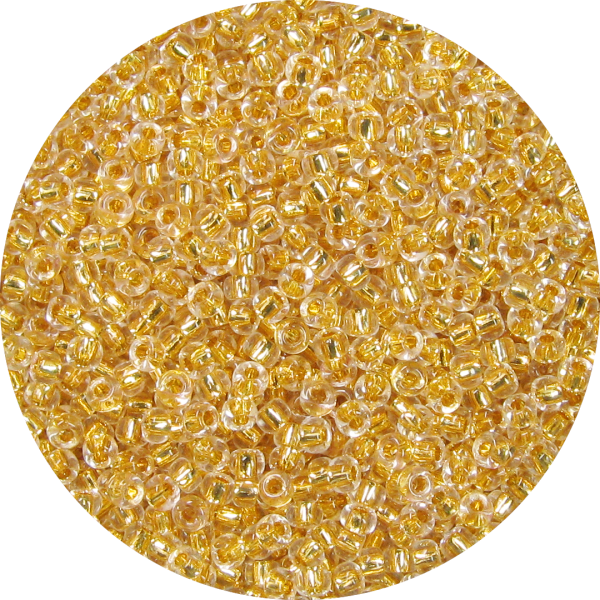 11/0 Japanese Seed Bead, Pure 24K Gold Lined Crystal