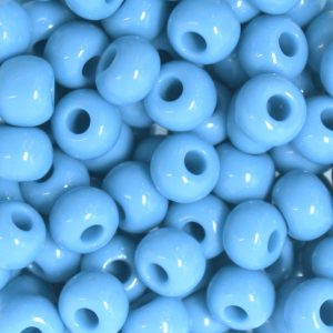 2/0 Czech Seed Bead Opaque Aqua Blue