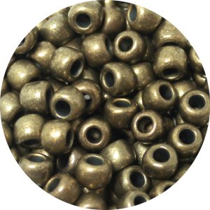 Brushed Metallic Antique Bronze - 3/0 Japanese Seed Bead
