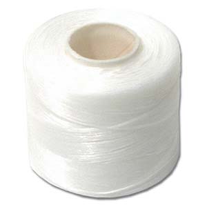 Size D Nymo Beading Thread White, Thick, 250 yard spool – Garden of Beadin