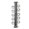 Multi-strand Slide Clasps, 2-7 strands, 5 colors, sold by the 6 pieces