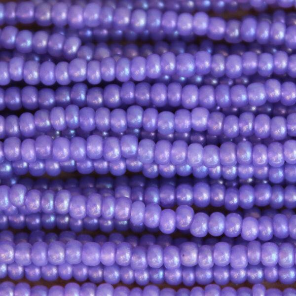 Waxy Cardinal Tint AB Czech Seed Bead